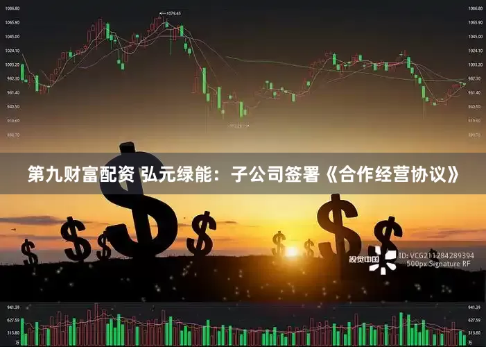 第九财富配资 弘元绿能：子公司签署《合作经营协议》